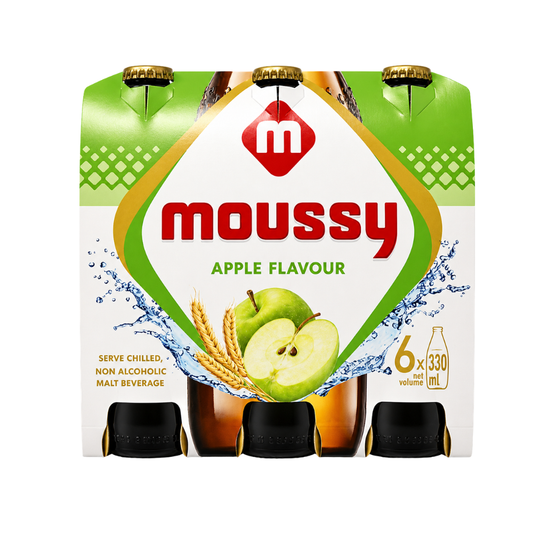 DK30G - Moussy Apple Malt Beverage 4 x ( 6 packs of 330 ml )