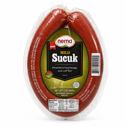 DL02AA – 1 LB Nema Ring Sucuk Mild Halal 12 X 1 lb (Keep In cooler)