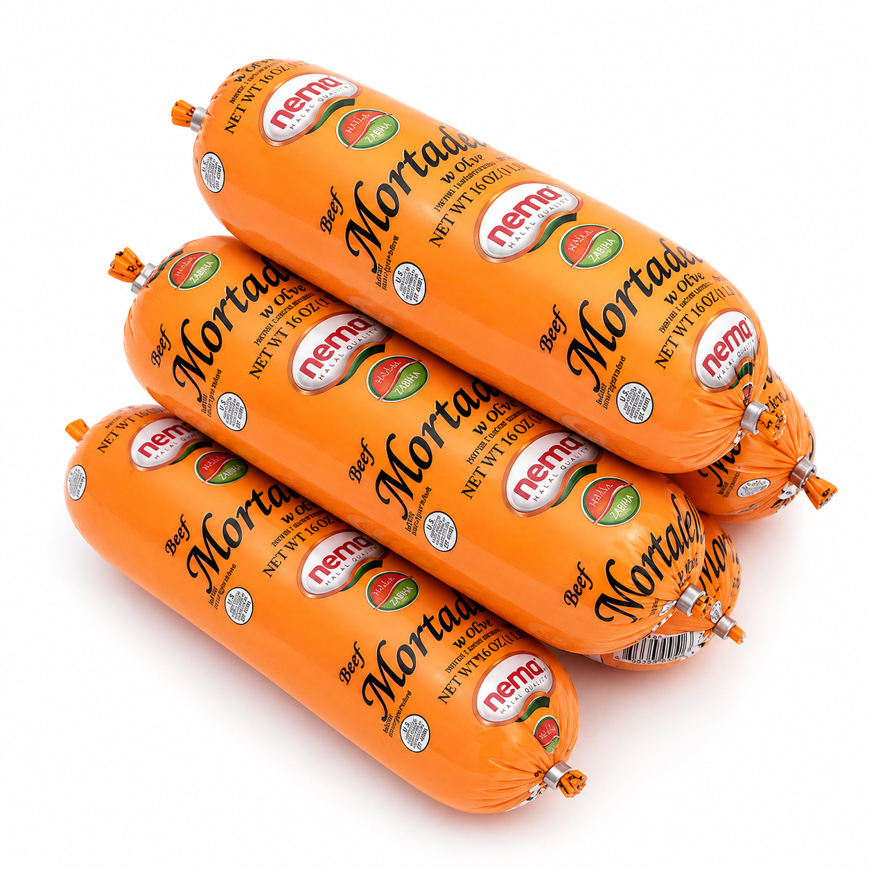 DL02G – Nema Mortadella W/Olives Halal 16x1lb