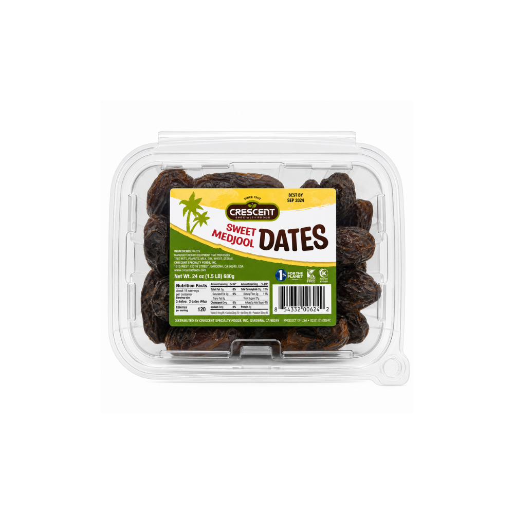DT02D - Sweet Medjool Date Crescent 12 x 24 oz