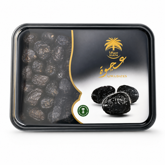 DT4105 – Siafa Ajwa Date Plastic Container 12 x 28 oz (800g)