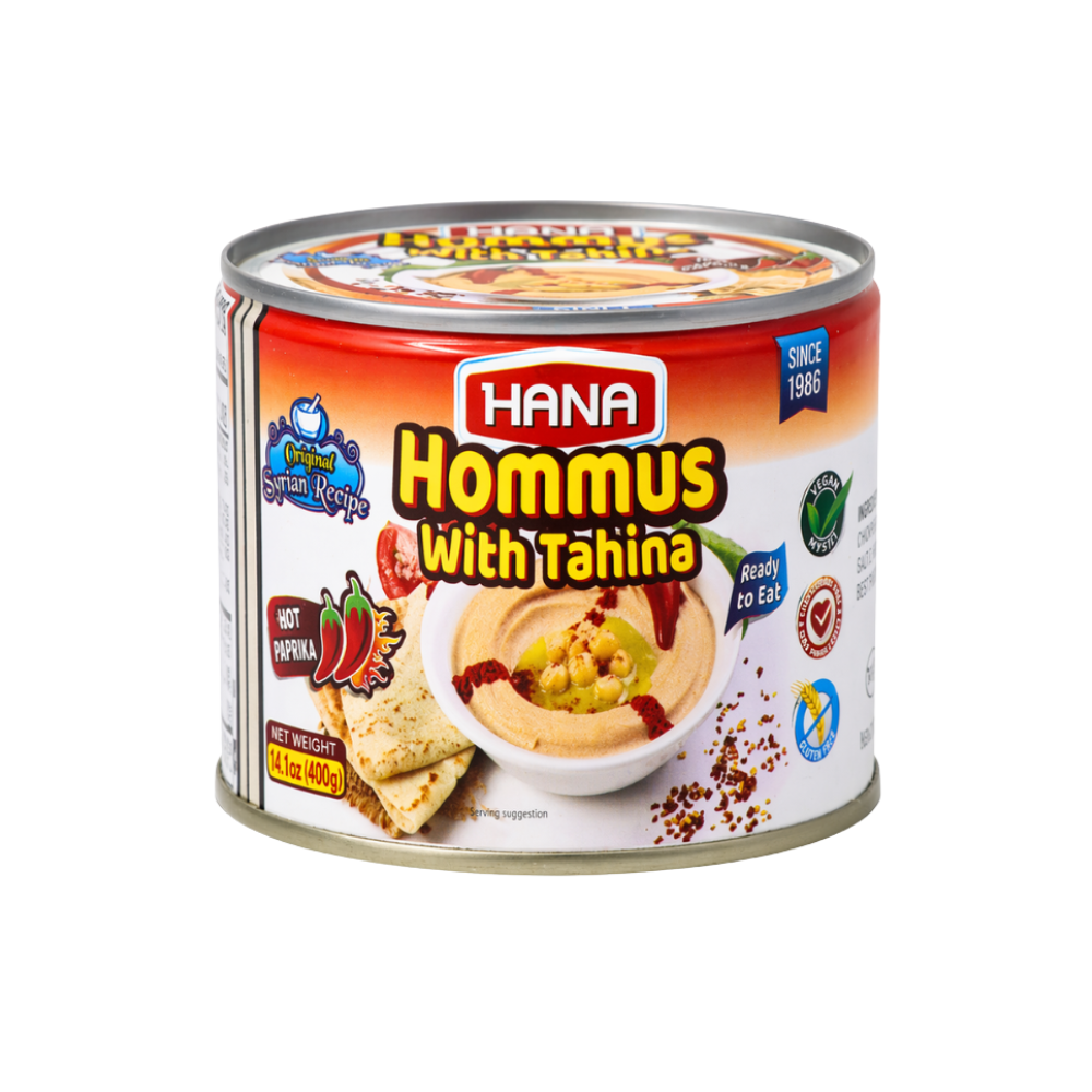 EP0802 - Hana Hommus With Tahina With Paprika 24 x 400 gr
