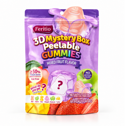 GM0601 - Feritio 3D Peelable Gummies Mix Fruit 20 x 90g