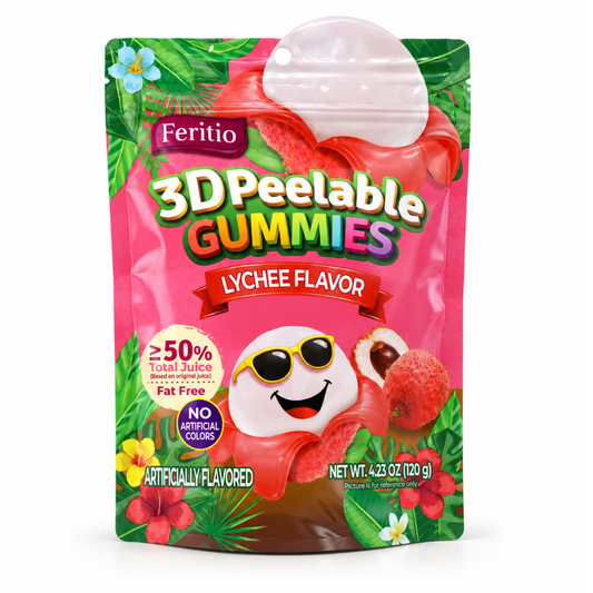GM0603 - Feritio 3D Peelable Gummies Lychee 20 x 120g