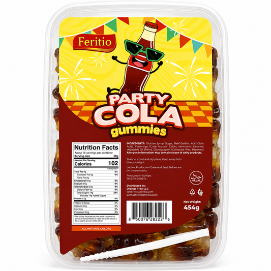 GM0707 - Feritio Gummy Cola 12 x 454g Tubs