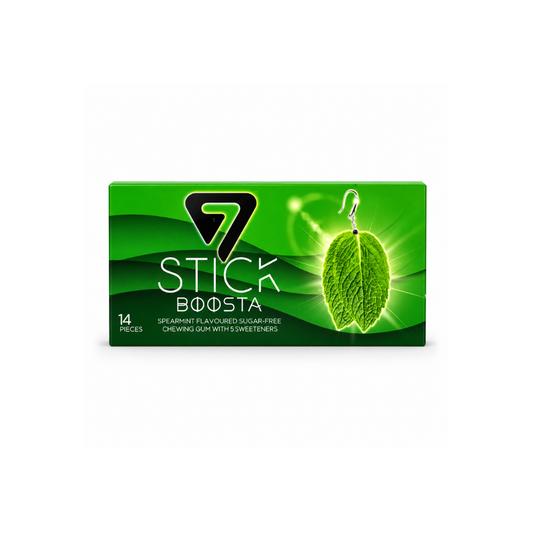 GM0708 - 7Stick Sugar Free Gum Spearmint 12 x 12 x 29g Pack.