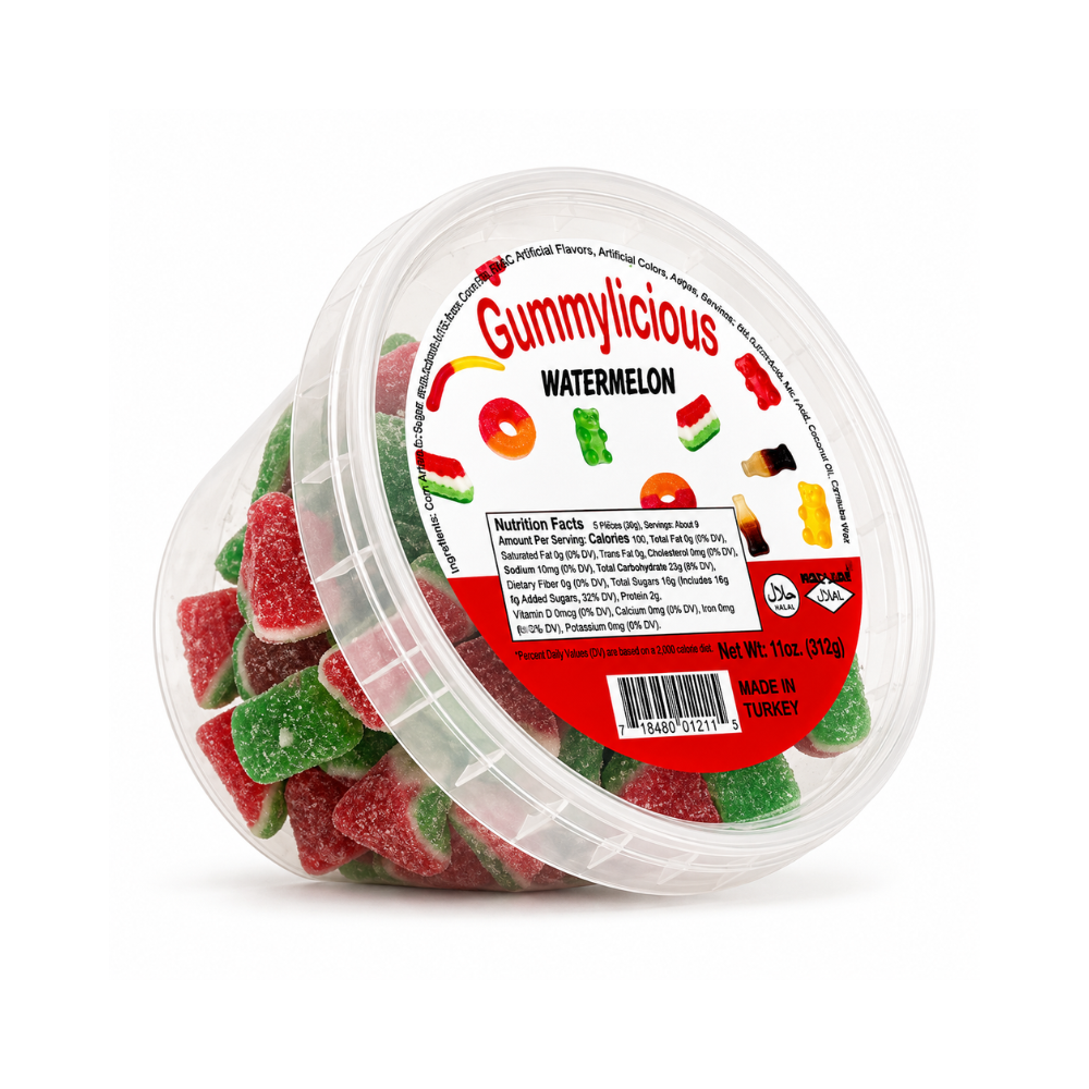 GM09D - Gummylicious Gummy Watermelon Halal 18 x 300 g