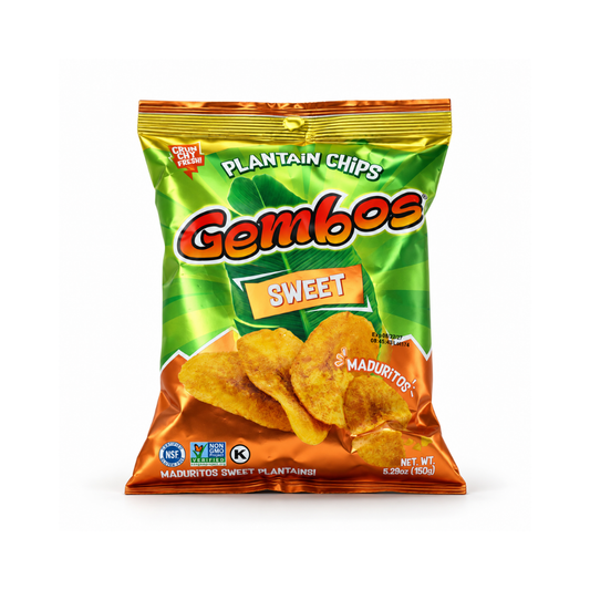 LCP2204 - Gembos Sweet Plantain chips 24 x 150g