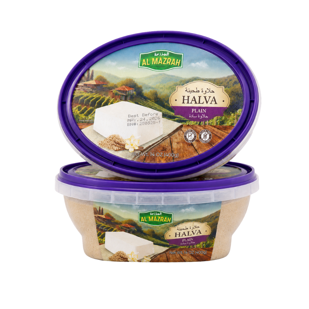 HV25B – Al Mazrah Halva Plain 12 x 14 oz (400g)