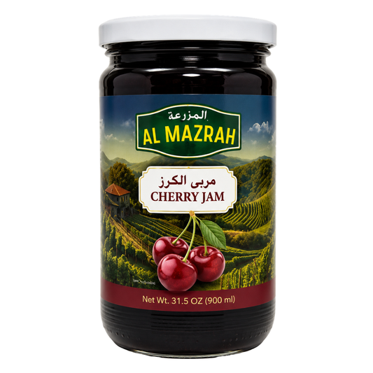 J0102 - Al Mazrah Cherry Jam 12 x 28 oz (800g)