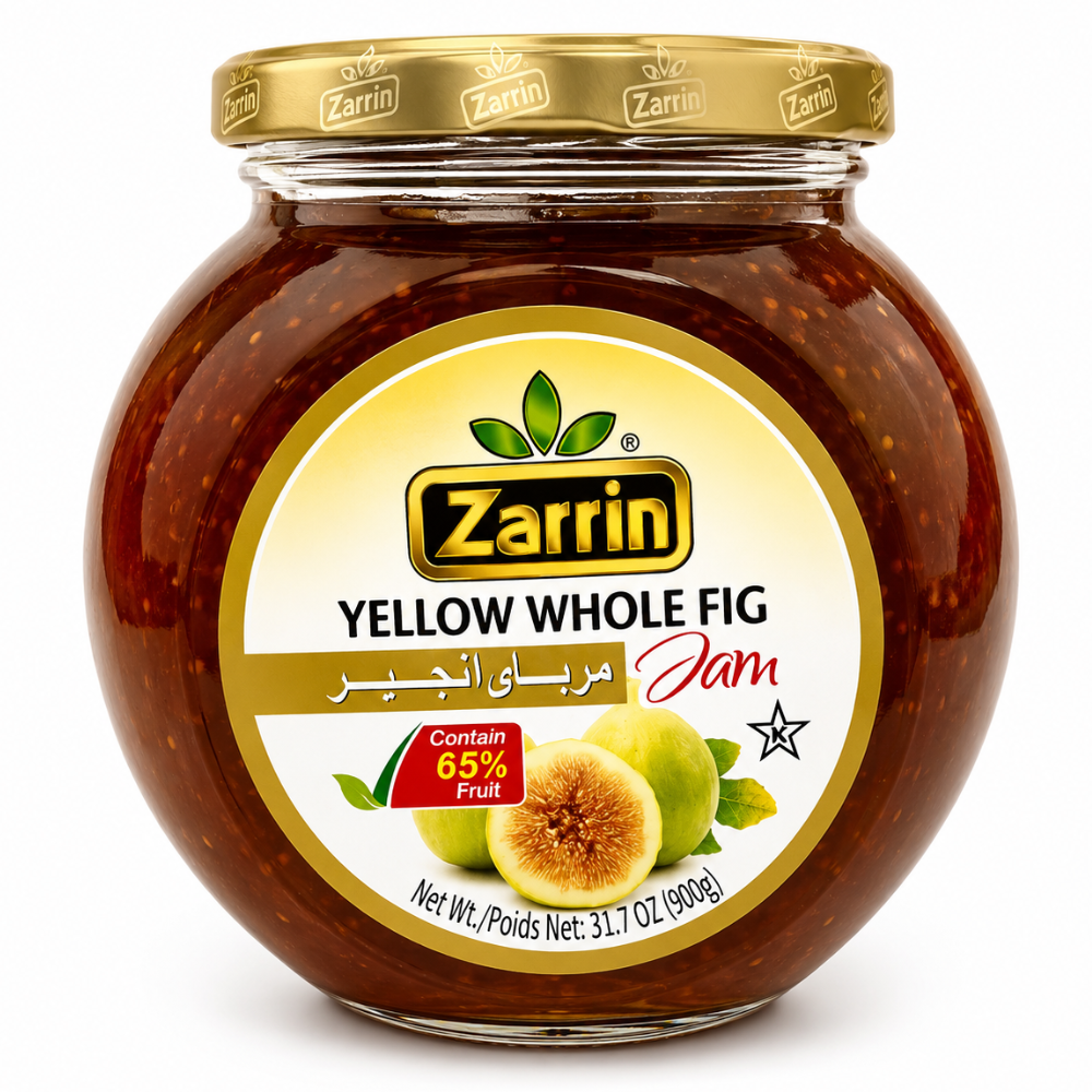J27A - Zarrin Whole Yellow Fig Jam 6 x 32 oz (900g)