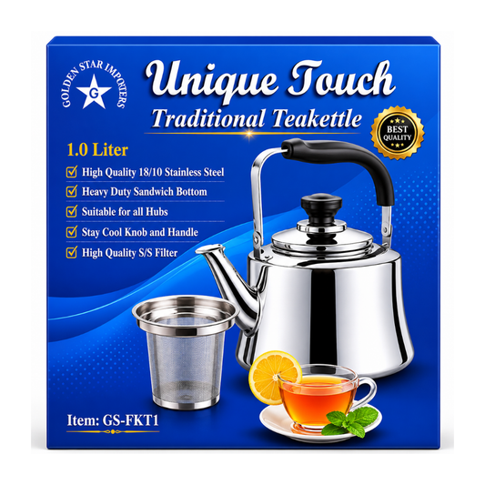 KW62 - Unique Touch Tea Kettle W/Filter 1 lt