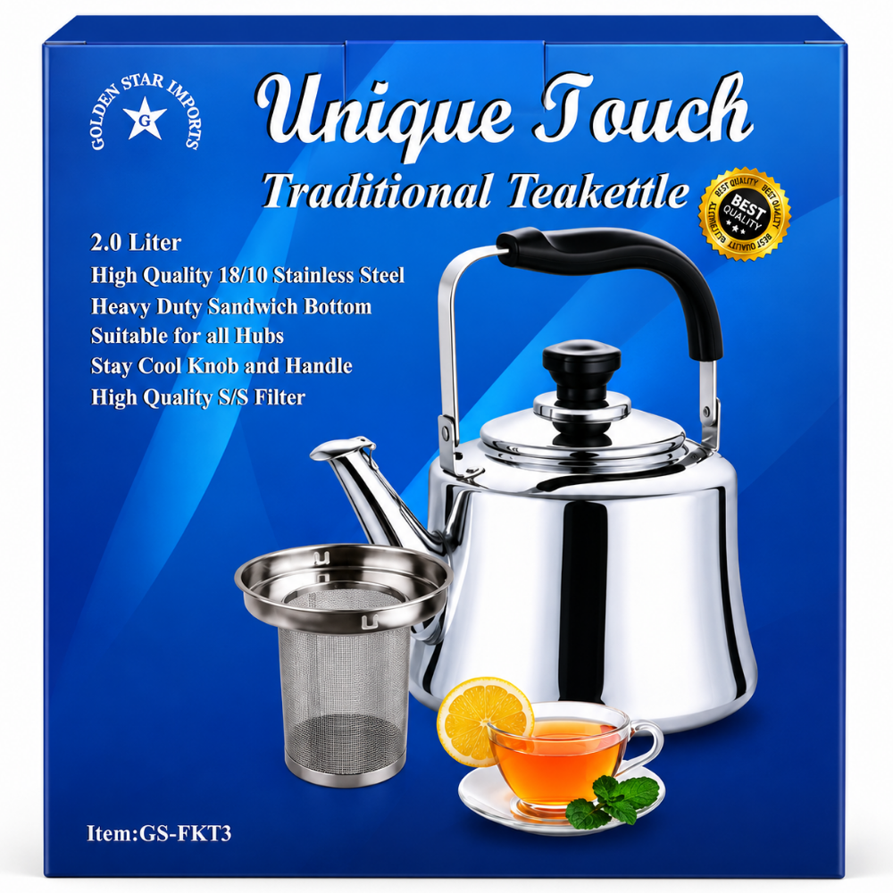 KW62D - Unique Touch 2 LT Tea Kettle W/Filter 2 lt