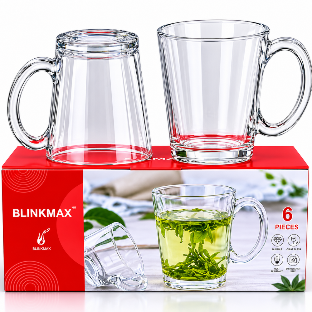 KW67G – Blinkmax Tea cup Glass Set 6 Pcs.(KTZB50)