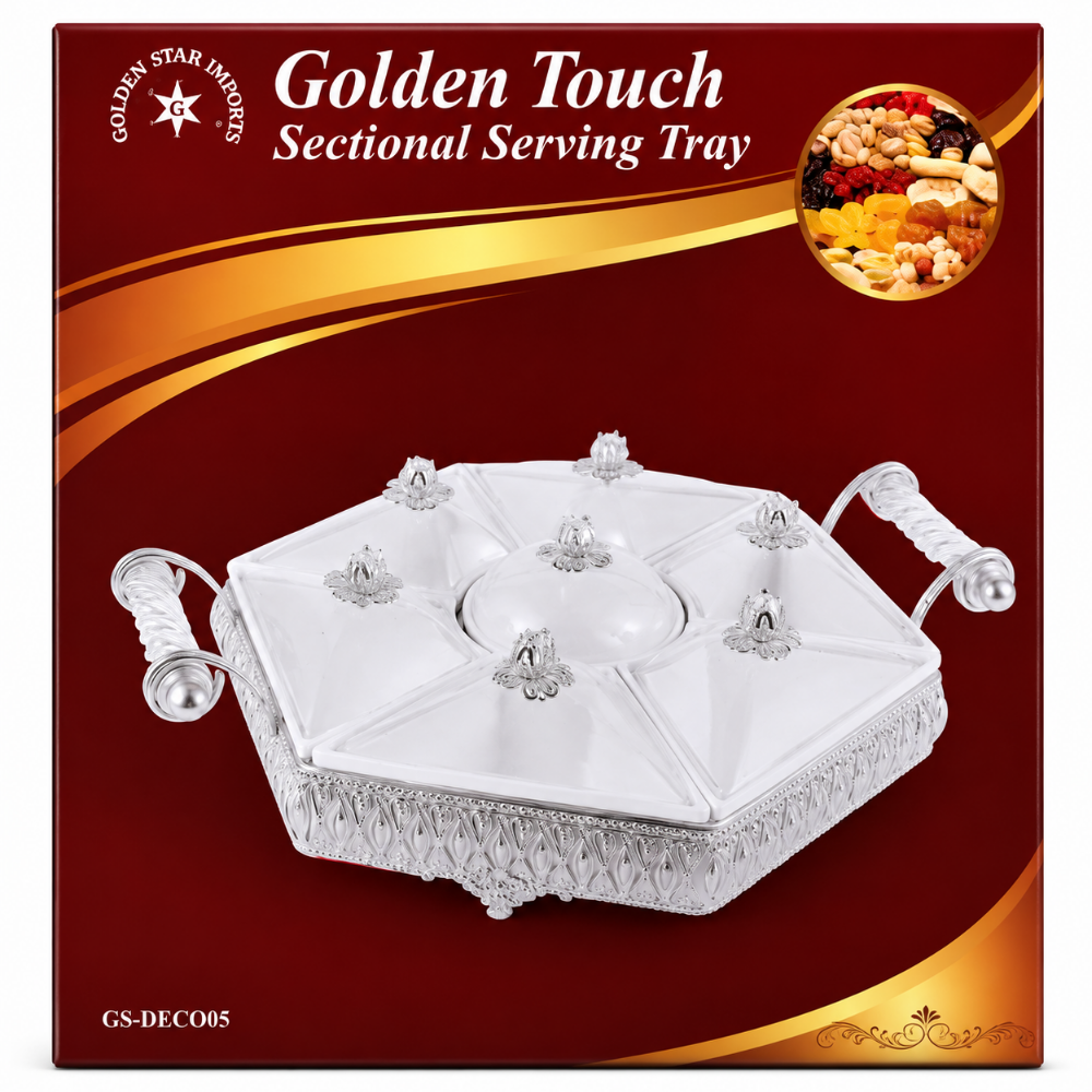 KW91CD – GS-DEC017-B 6 Sec/ Silver Serving Tray