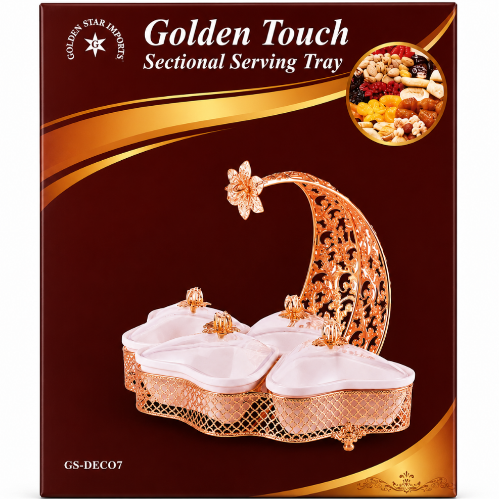 KW91CE – GS-DEC06-A 6 Sec/Gold Serving Tray