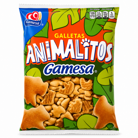 LCB01A - Gamesa Animal Cookies 12 x 16 oz