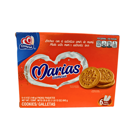 LCB01C - Gamesa Marias Cookies (Grande) 8 x 29.6 oz