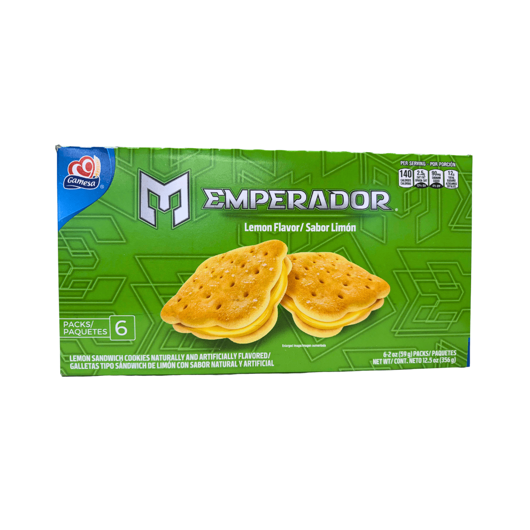 LCB02A - Gamesa Emperador Lemon Sandwich Cookies 12 / 12.5 oz