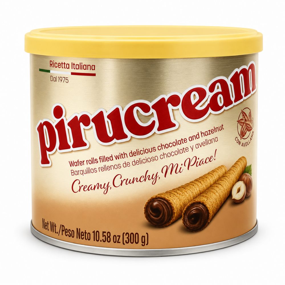 LCB1601 - Pirucream Wafer Rolls (Can) 12 x 300 g