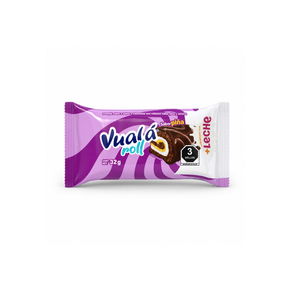 LCB2003 - Vuala Roll Sabor Pina 16 x 32 gr