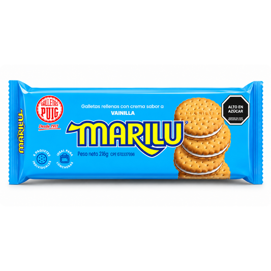 LCB2302 - Galletas Marilu Vanilla  24 x 216 g