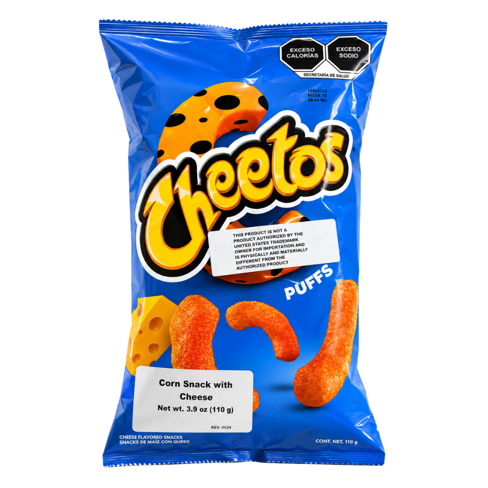 LCP01A - Cheetos Poffs Chips (Corn Snack with Cheese) 1 x 110 g
