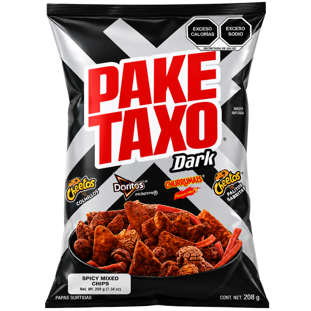 LCP0502 - Paketaxo Spicy Mixed Chips 1 x 7.34 oz (208g) Dark