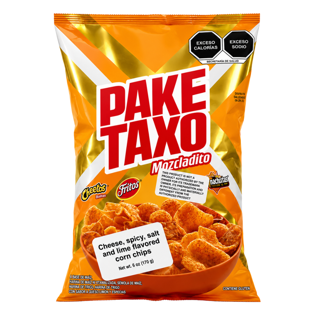 LCP05A - Paketaxo Mezcladito Chips (Amarillo) 1 x 6 oz (170 g)