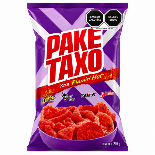 LCP05B - Paketaxo Xtra Flaming Hot Chips 1 x 7.5 oz (215g) Purple