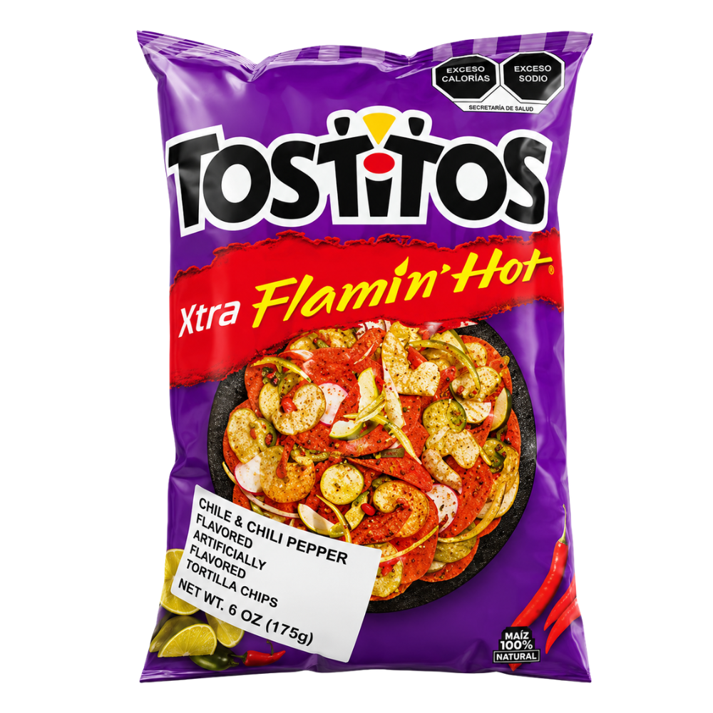 LCP06 - Tostito Xtra Flaming Hot Chips 1 x 6.2 oz (175 g)