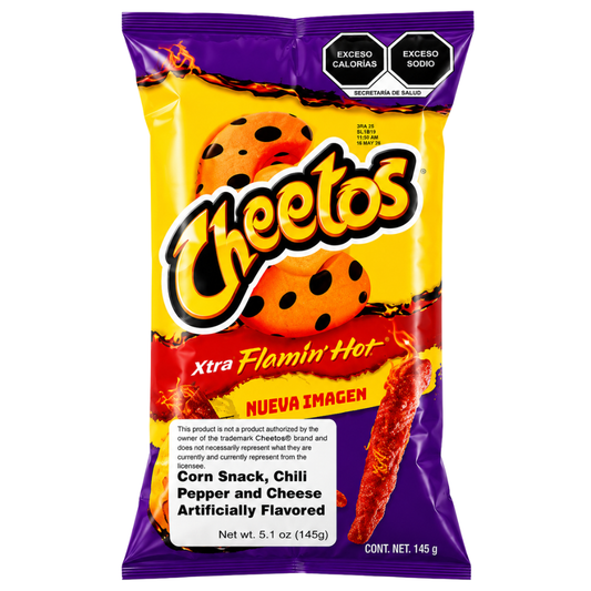 LCP09C - Sabritas Cheetos Xtra Flaming Hot 145g