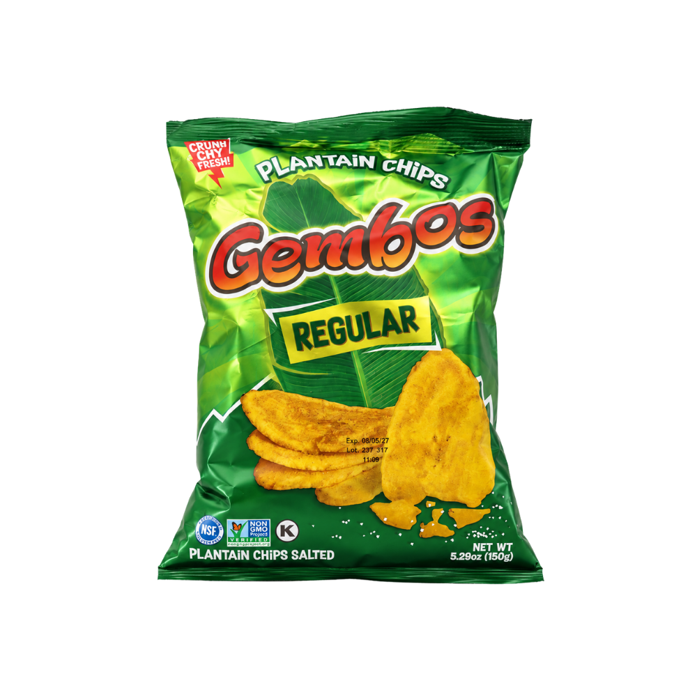 LCP2205 - Gembos Regular Salted Plantain Chips 1x 150g