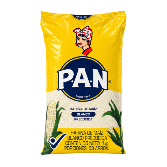 LDB0301 - PAN Harina Blanco ( White Corn Meal ) 20 x 35 oz (1000g)