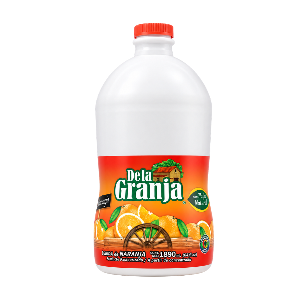 LDK02002 - Dela Granja Jugo De Naranja  Drink Plastic Bottle 4 X 1890 ml
