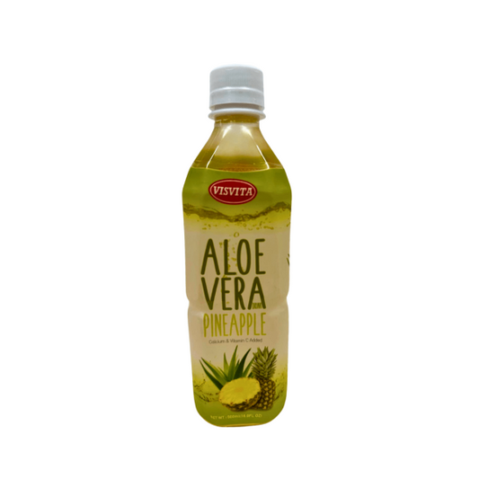 LDK29005 - VISVITA Aloe Pina (Pineapple) Drink Plastic Bottle 20 x 16.9 oz