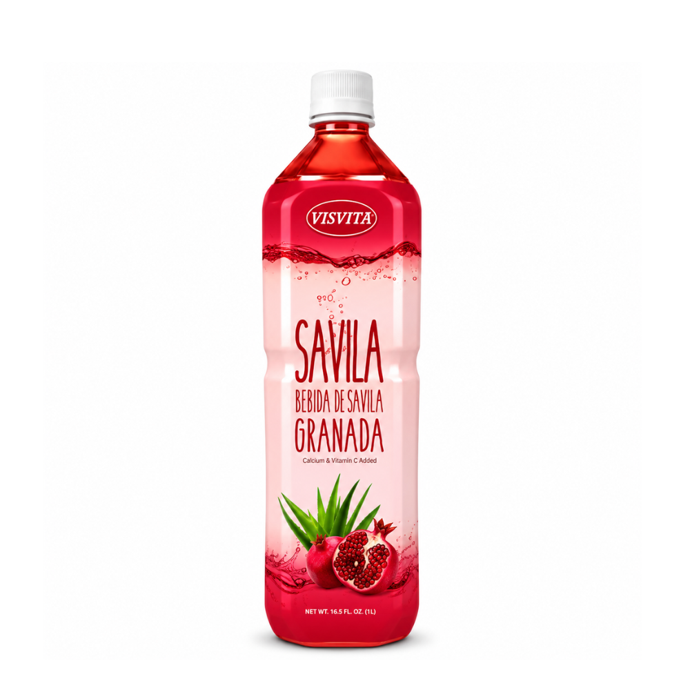 LDK05004 - VISVITA Aloe Pomegranate Drink Plastic Bottle 12 x 1.5 Lt