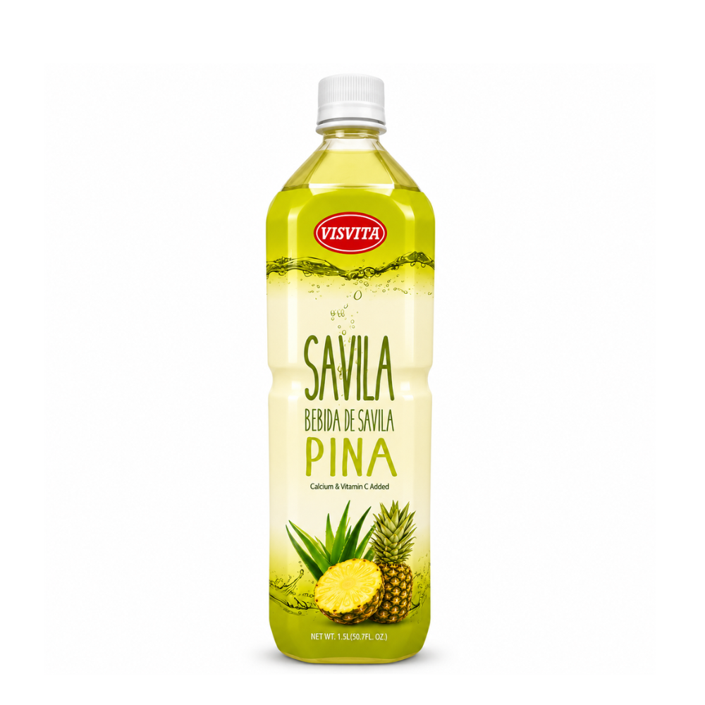 LDK05005 - VISVITA  Aloe Pina (Pineapple)  Drink Plastic Bottle 12 x 1.5 Lt