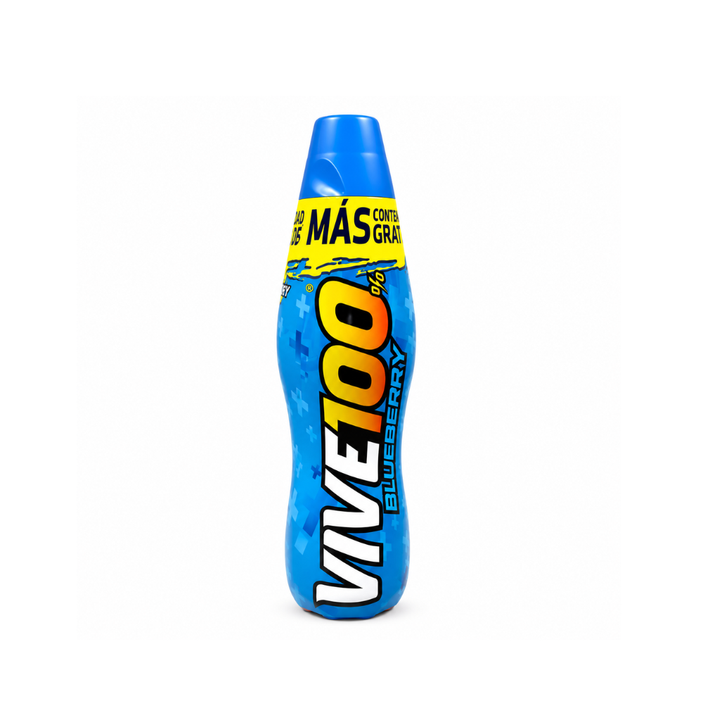 LDK11020 - VIVE 100 Mora Azul  (Bluebery)  Energy Drink  Plastic Bottle (Blue) 24 x 500 ml