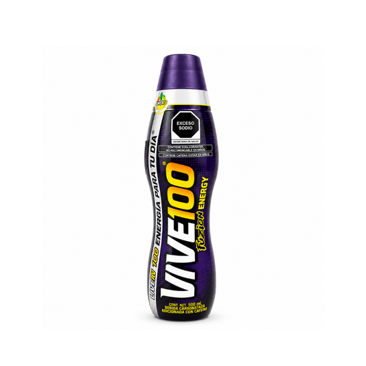LDK11021 - VIVE 100 Morado Fuzion (Purple) Energy Drink Plastic Bottle 24 x 500 ml