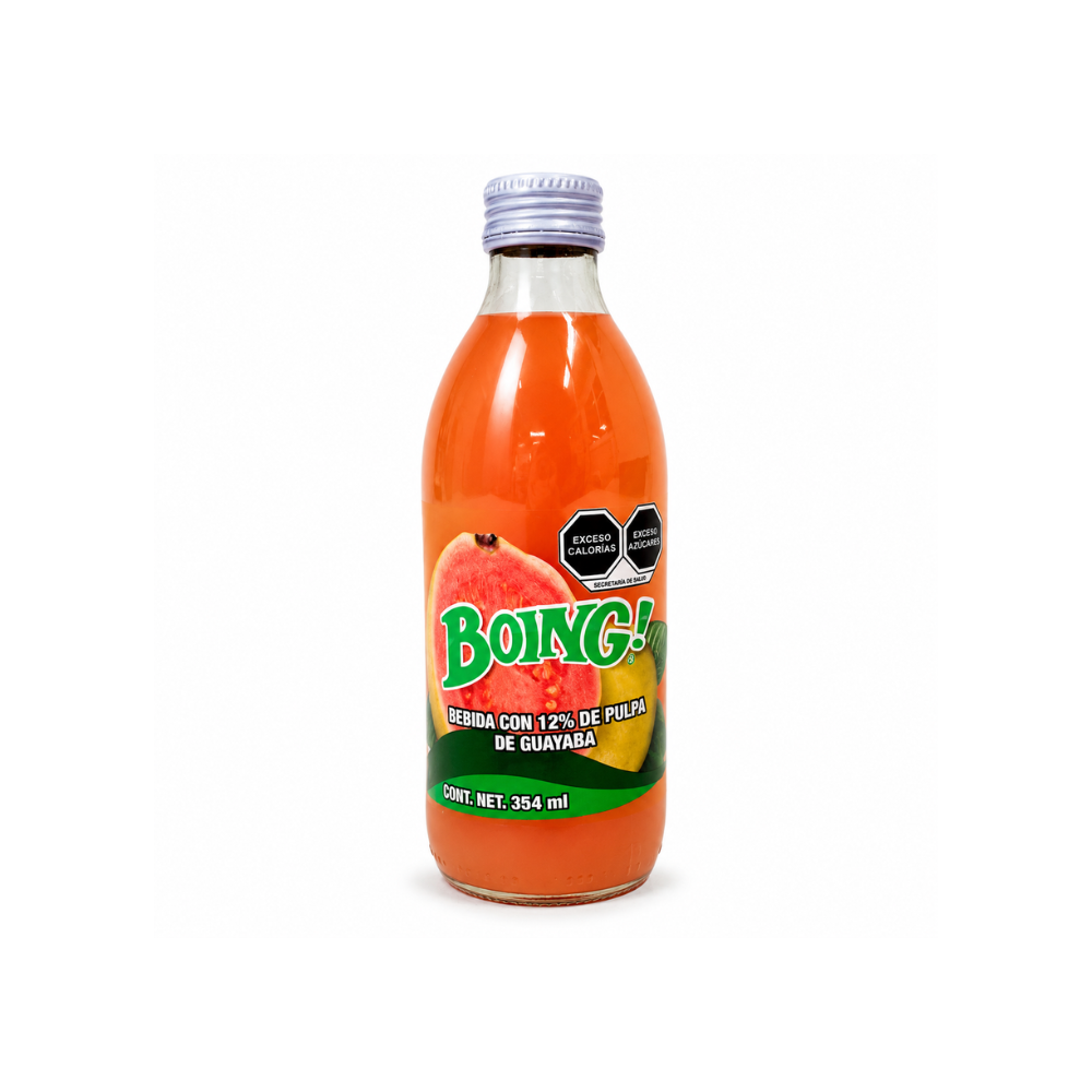 LDK15002 - Boing Glass Chaparro De Guayaba (guava) 24 x 354 ml