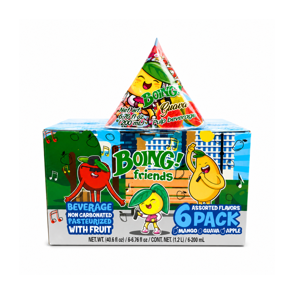 LDK18001 - Boing Friends Triangle (Mango, Apple, Guave Drink) 3 / 6 / 200 ML