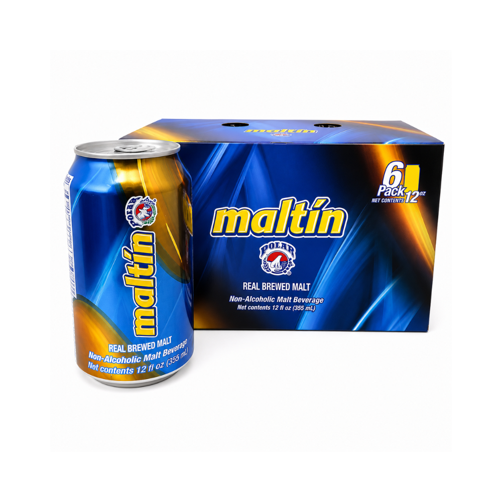 LDK25013 - Maltin Polar Non Alcoholic Real Brewed Malt ( 6 Pack ) Can 24 x 12 oz