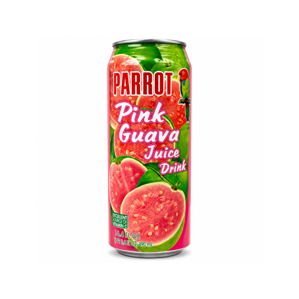 LDK28002 - Parrot Pink Guava Juice Drink (Can) 24 x 485 ml