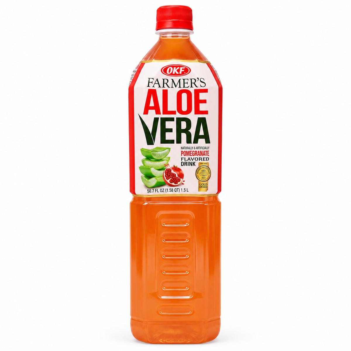 LDK30011 - OKF Aloe Vera Pomegranate Drink Plastic Bottle 12 x 1.5 Lt