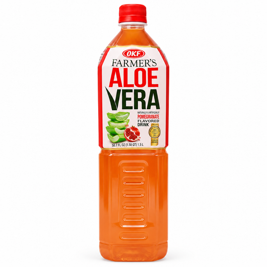LDK30011 - OKF Aloe Vera Pomegranate Drink Plastic Bottle 12 x 1.5 Lt