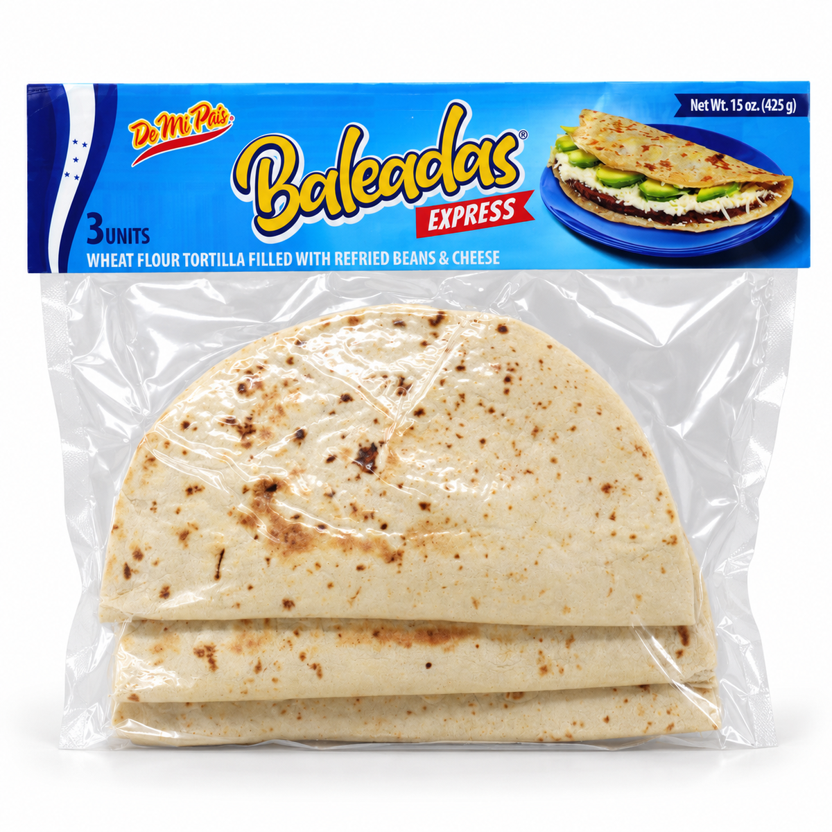 LFZ20A - DMP Wheat Tortilla Filled With Refried Beans and Cheese 12 x 425g