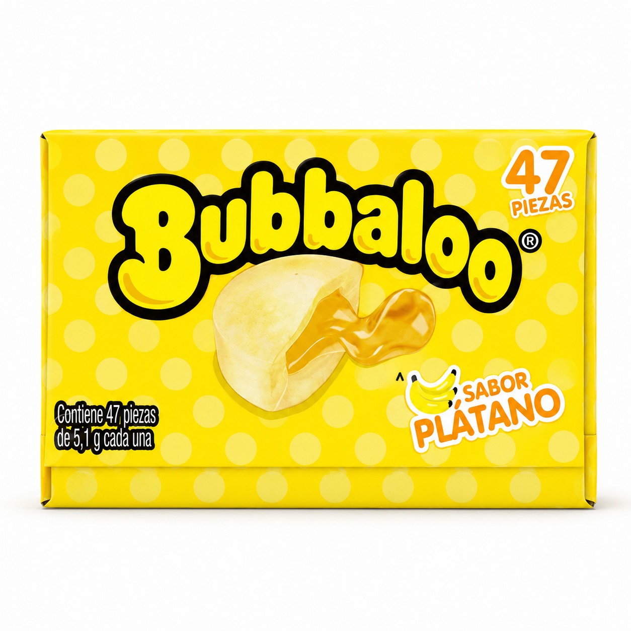 LGM0404 - Bubbaloo Platano 47 x 5.1 g