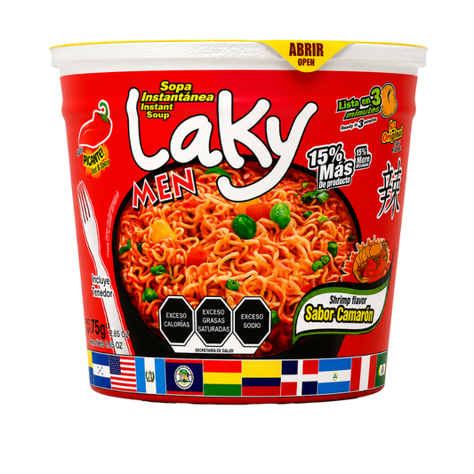 LMC0205 - Sopa de Camaron Picante  Laky 12 x 75 g
