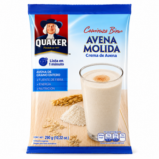 LMK0802 - Quaker Avena Molida (Blue) 10 x 290 g